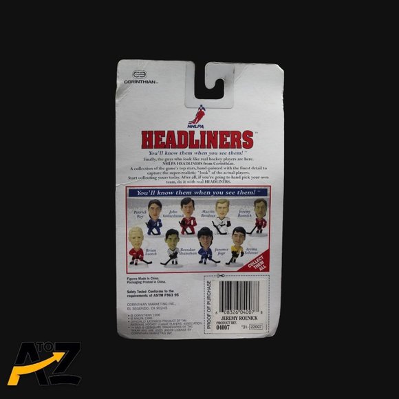 Lot of 3 Headliners Figures - Patrick Roy & Jeremy Roenick NHLPA Corinthian 1996 - Picture 8 of 12